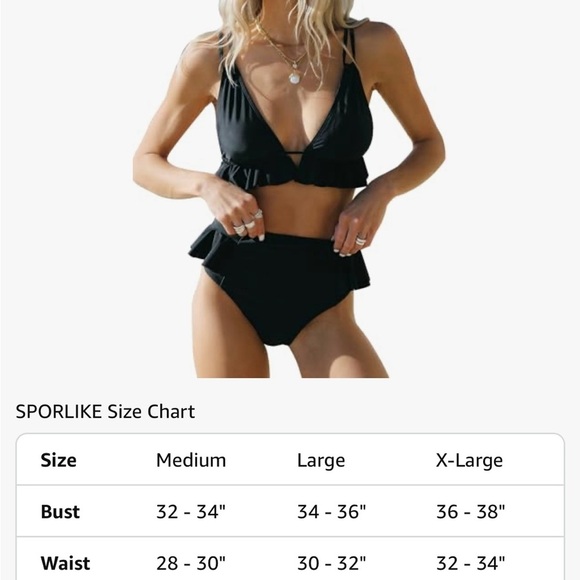 Amazon Black Bikini Swimwear Collection - Picture 7 of 9